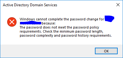 PasswordChangeFailure