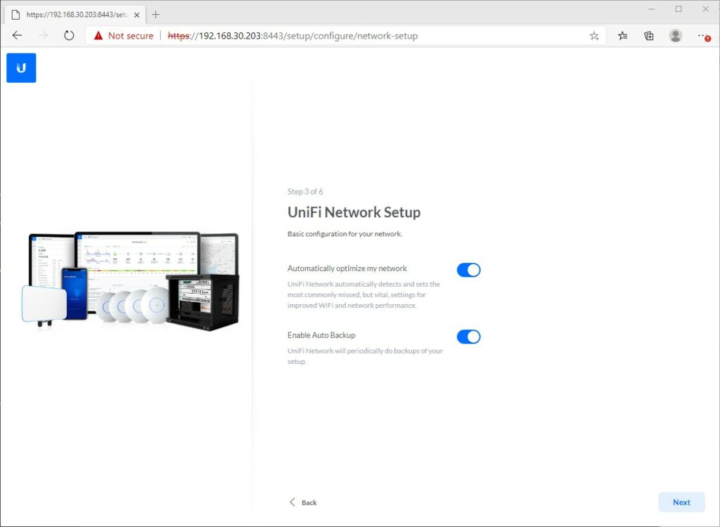 Unifi Controller Wizard Screen 3